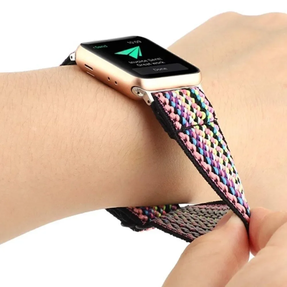 Colorful Stretchy Loop Band for Apple Watch - Picture 3 of 4